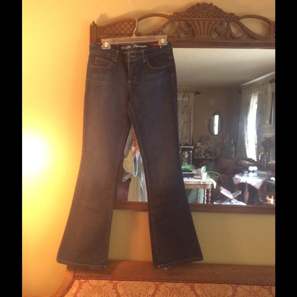 Guess flare legs jeans wore it only  once like new