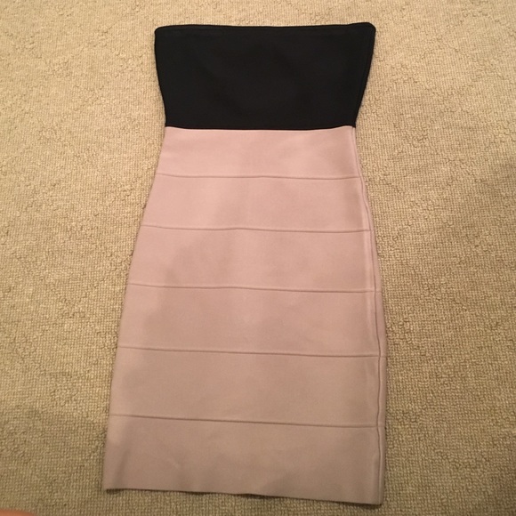 BCBG strapless bandage dress