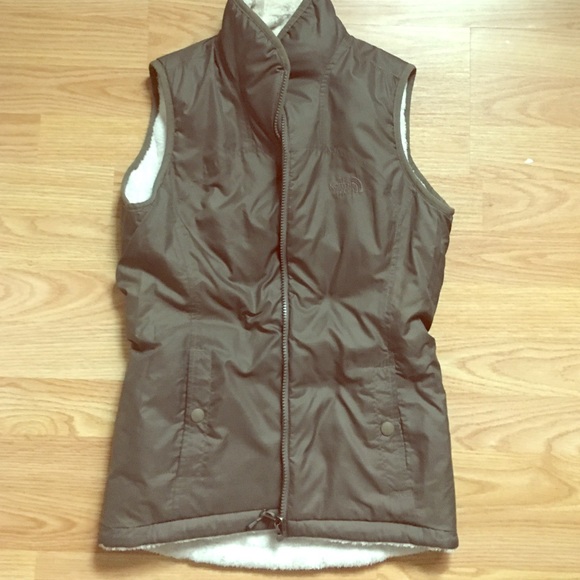 North Face green Vest