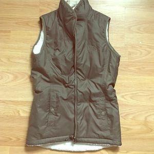 North Face green Vest