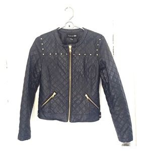 Black Faux Leather Jacket