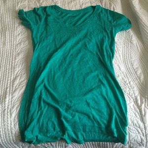 Green v neck