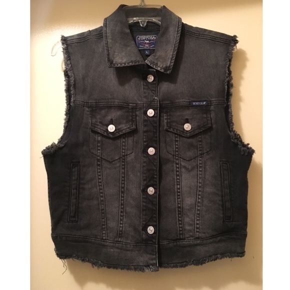 Just Black Denim Vest