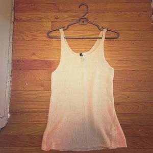 White woven tank top.