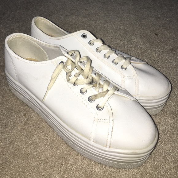 White Platform Sneakers