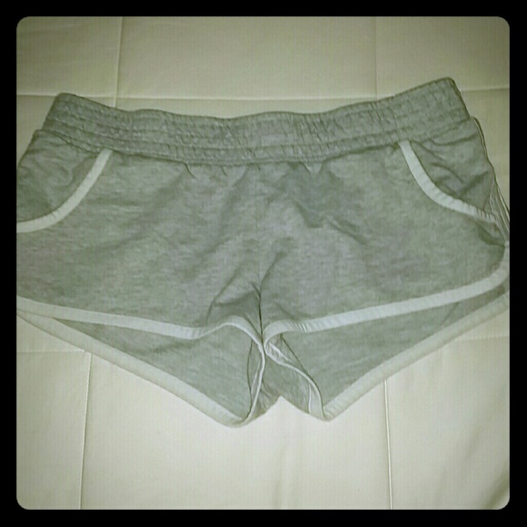 Gray and white No Boundaries long shorts