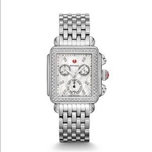 Michele Signature Deco Diamond Watch 18mm bracelet