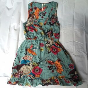 💐 Silk Bird Print Dress💐