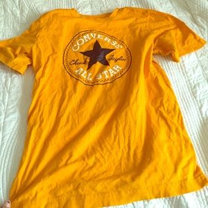 Yellow/ orange converse t shirt