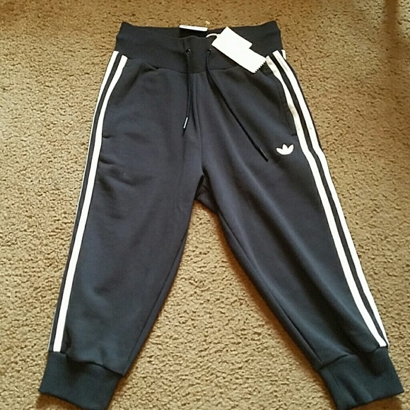 Adidas track capri pants