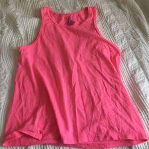 Pink sleeveless tee
