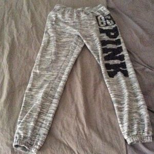 Grey PINK sweatpants