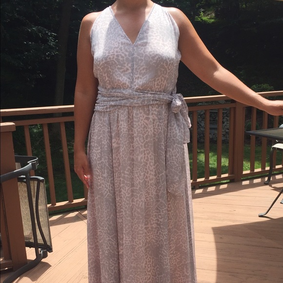 Blush leopard gown