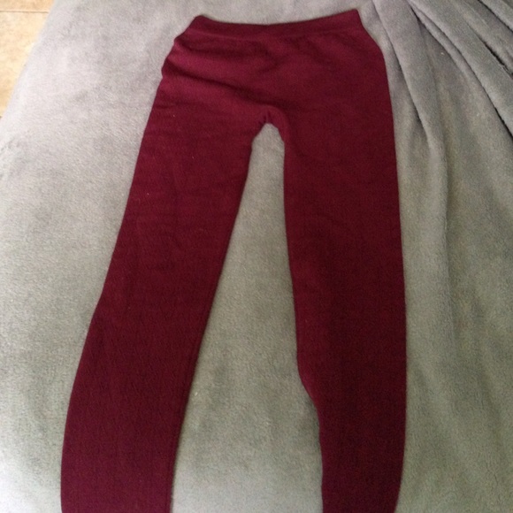 Red leggings