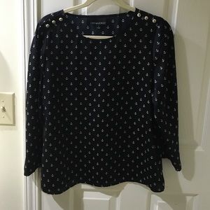 Cynthia Rowley anchor blouse