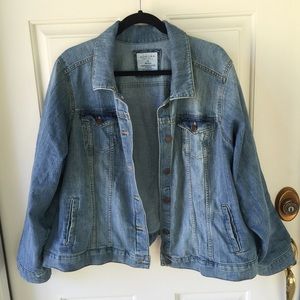 Sonoma Light Wash Denim/Jean Jacket (Plus Size)