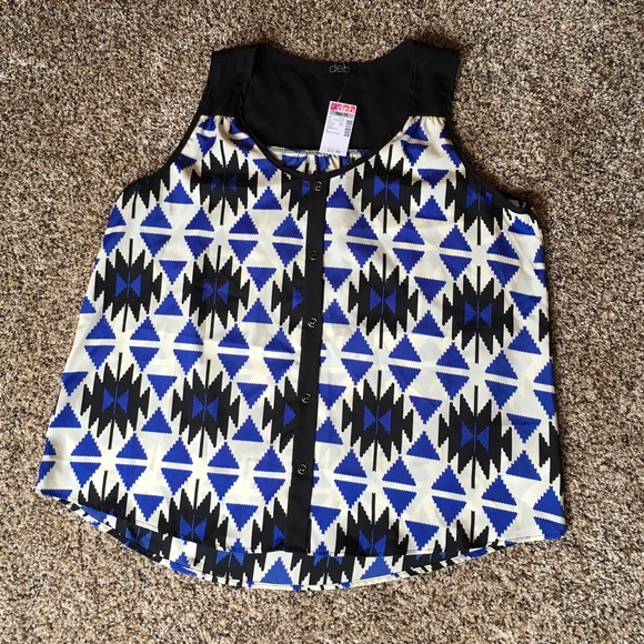 deb Tribal Print Blouse