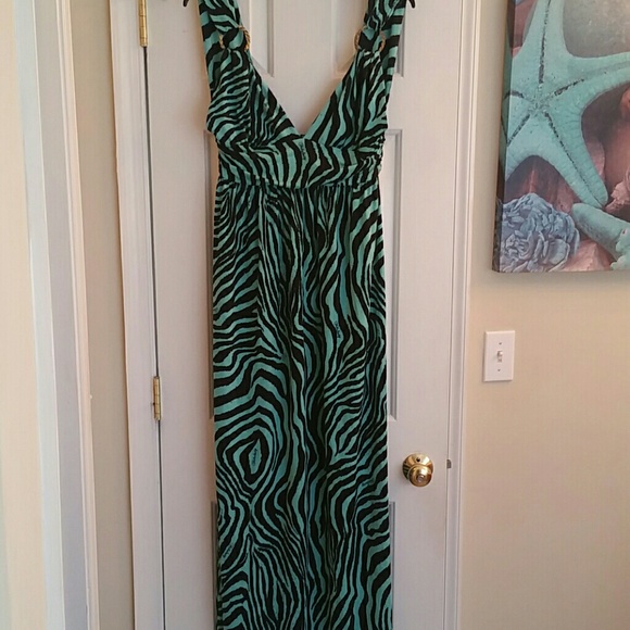 Green and black fabulosity dress
