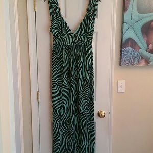 Green and black fabulosity dress