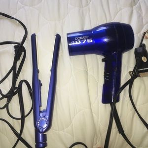 Zoë hair straighter + CONAIR 1875 watt blow dryer