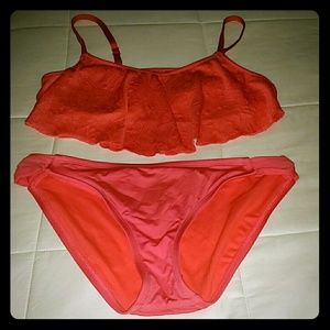 Red Mossimo Flounce Bikini