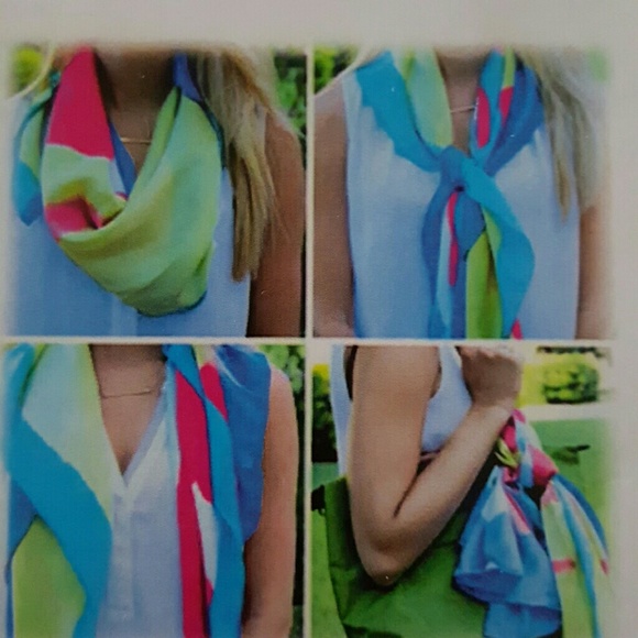Accessories - ❌ Donated ❌ 7/15 Watercolor 100% Silk Scarf