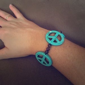 Homemade Peace Sign Bracelet