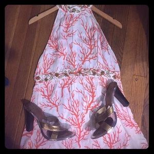 "Michael Kors" Golden Glass Slippers