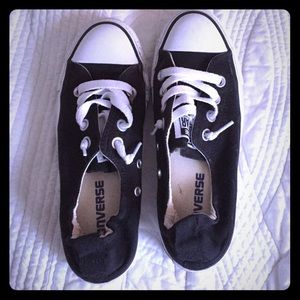 Black slip on converse