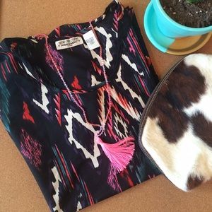 Aztec Dolman Sleeve Top