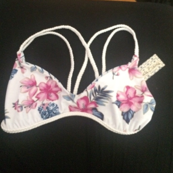 Frankie's Bikini Kaia Top - Floral/Stripe - Picture 1 of 4