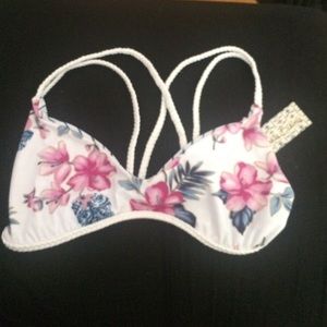 Frankie's Bikini Kaia Top - Floral/Stripe
