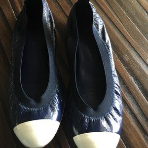 Auth Chanel patent leather ballet flats Sz 36 1/2 Auth Chanel patent leather ballet flats Sz 36 1/2
