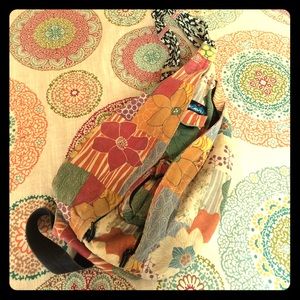 Kavu floral patchwork rope sling bag