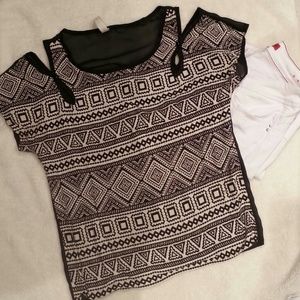 Tribal print top