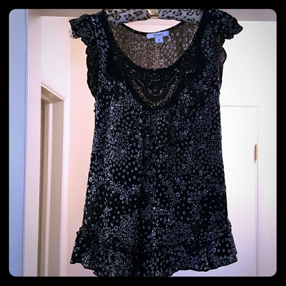 Black & white Bohemian blouse