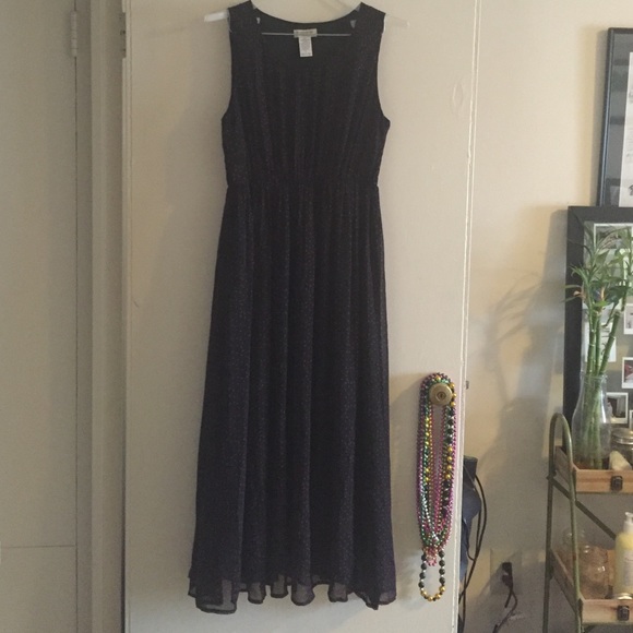 Polka dot maxi dress