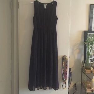 Polka dot maxi dress