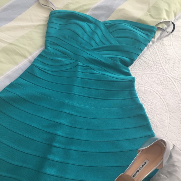 Herve Leger strapless dress size S worn once