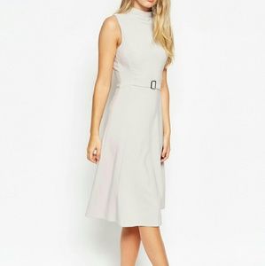 ASOS grey midi dress
