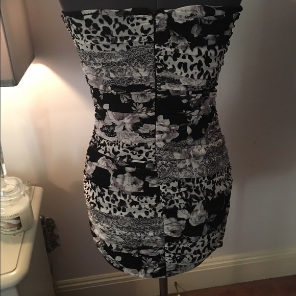 Mystic Mixed Pattern Mini Dress - Picture 3 of 4