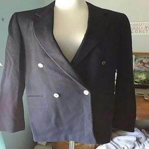 Nordstrom tailored navy blue jacket, vintage