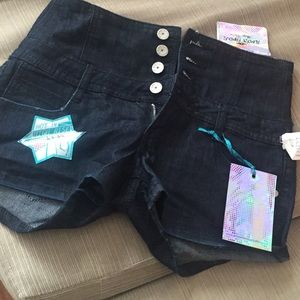 Jean shorts . With tags. High waisted