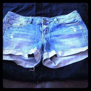 Silver Jean short