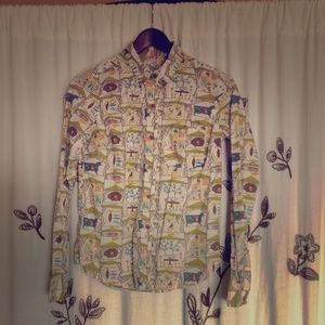 Anthropologie button down blouse