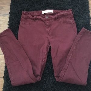 Abercrombie maroon jeans