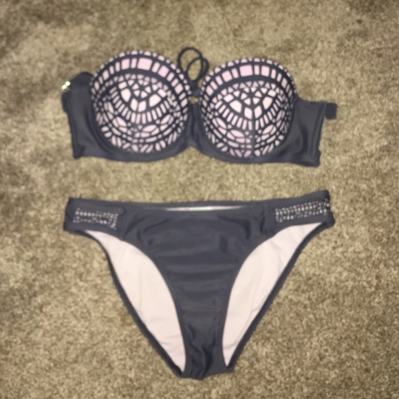 Light pink / gray bikini