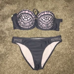 Light pink / gray bikini