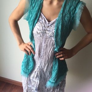 NWT Teal Boho Cardigan