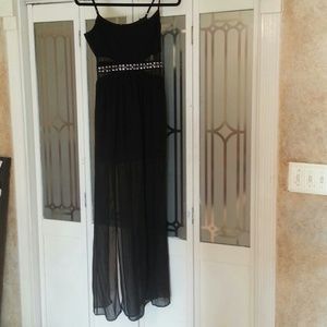 Black maxi dress